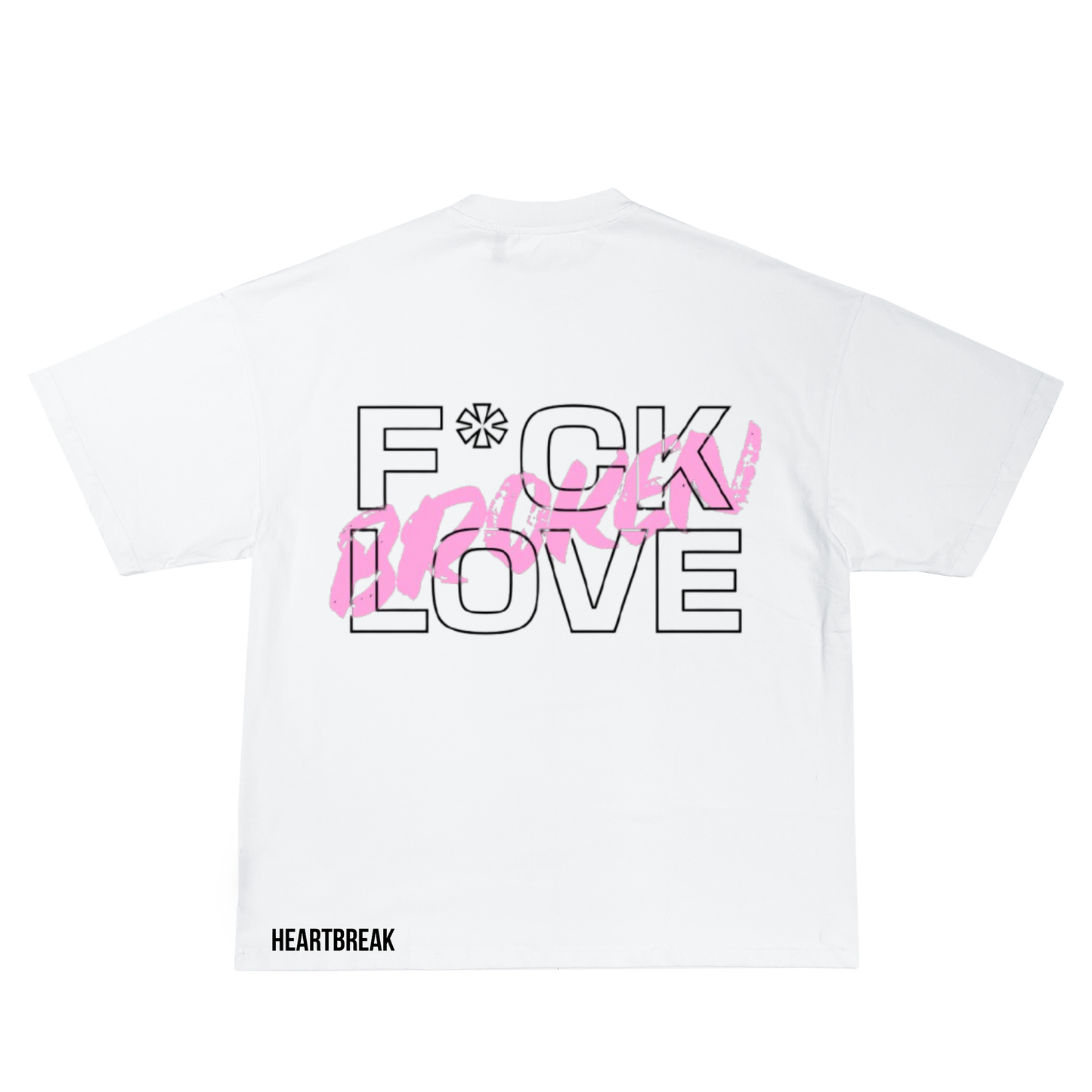 T-shirt F*CK LOVE White